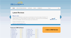 Desktop Screenshot of crmsoftwarereview.org